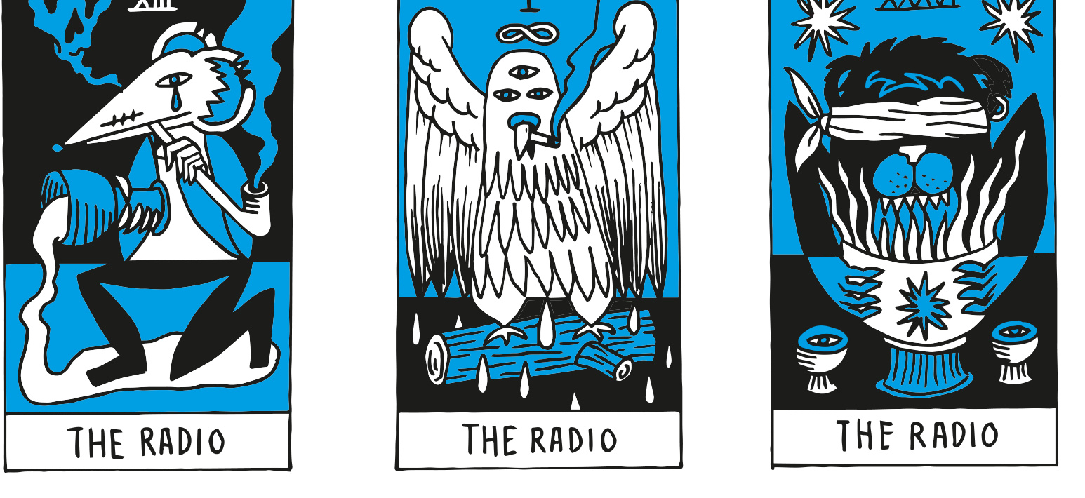 Berlin Animals — artwork by SuperBlast for Radio Skateboards