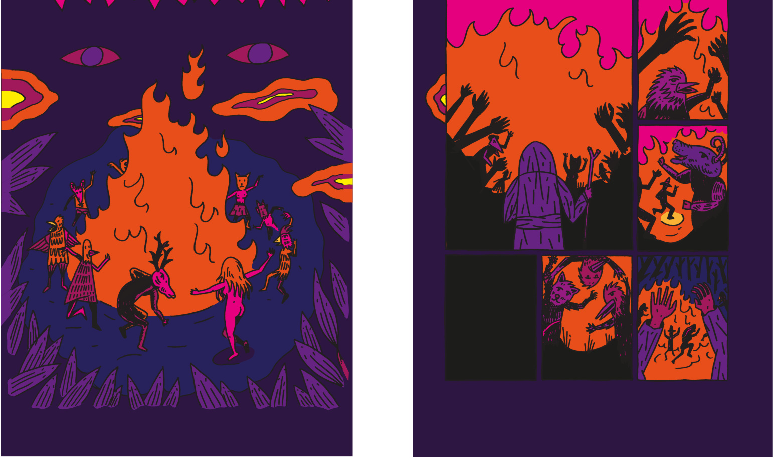 Illustration series — artwork by SuperBlast for SuperBlast